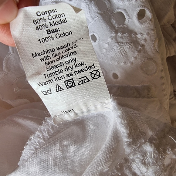 Madewell Eyelet Balcony Off-the-Shoulder Top XL - Picture 6 of 15